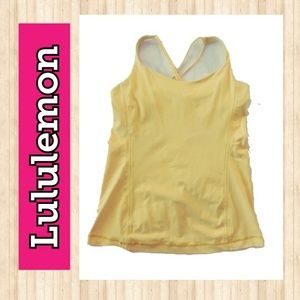 🔆 Lululemon🔆 Strappy Yellow Tank Size 6-8